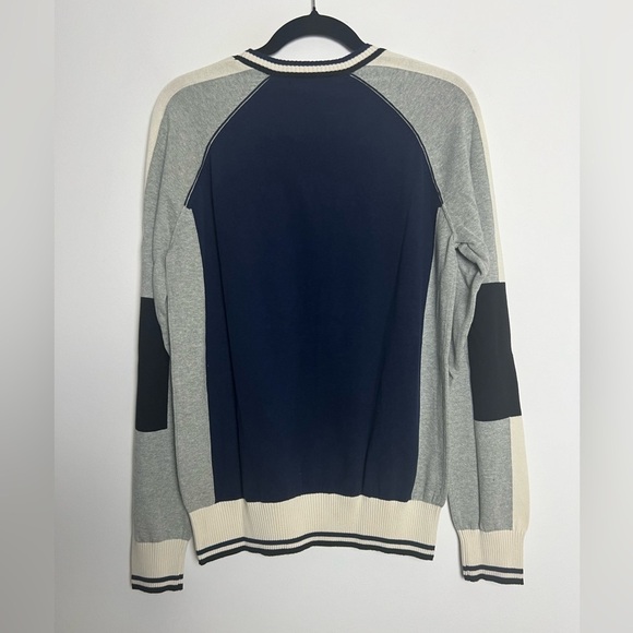 NEW Cutter & Buck New England Patriots Stride Colorblock 100% Cotton Sweater L - Picture 7 of 14